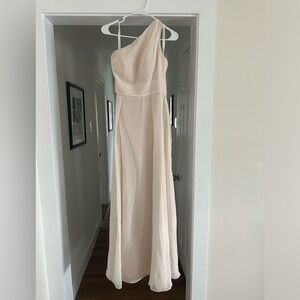 Azazie A4 White Alabaster “Dallas” Bridesmaid Dress